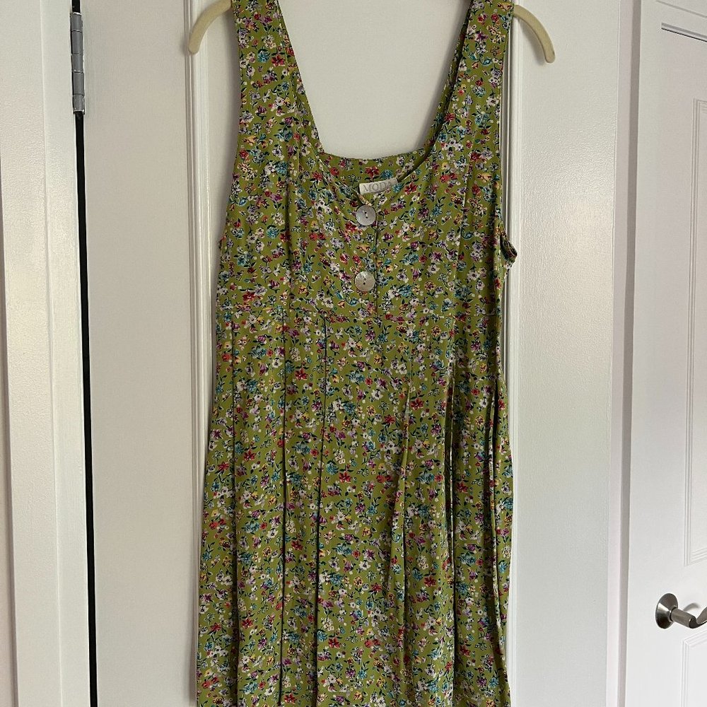 Vintage 90s Mini Dress with Flowers